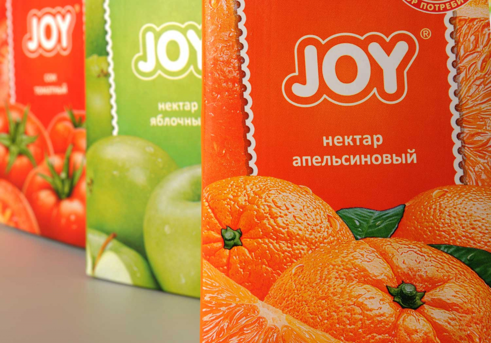 Редизайн упаковки соков JOY