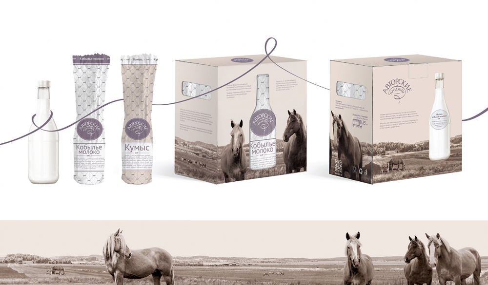 The name, firm style and packaging for mare’s milk products
