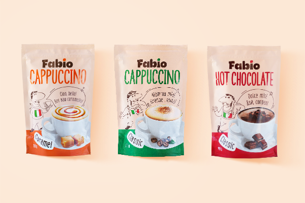 FABIO – a cup of cappuccino or hot chocolate, just like in a coffee shop
