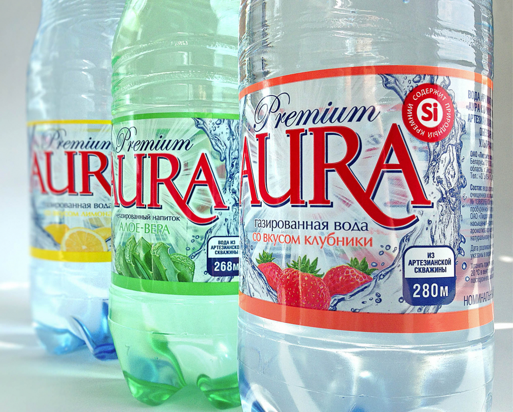 Aura: label design for drinking water