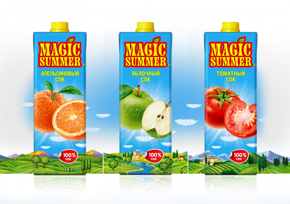 Packaging redesign brand «Magic Summer» 